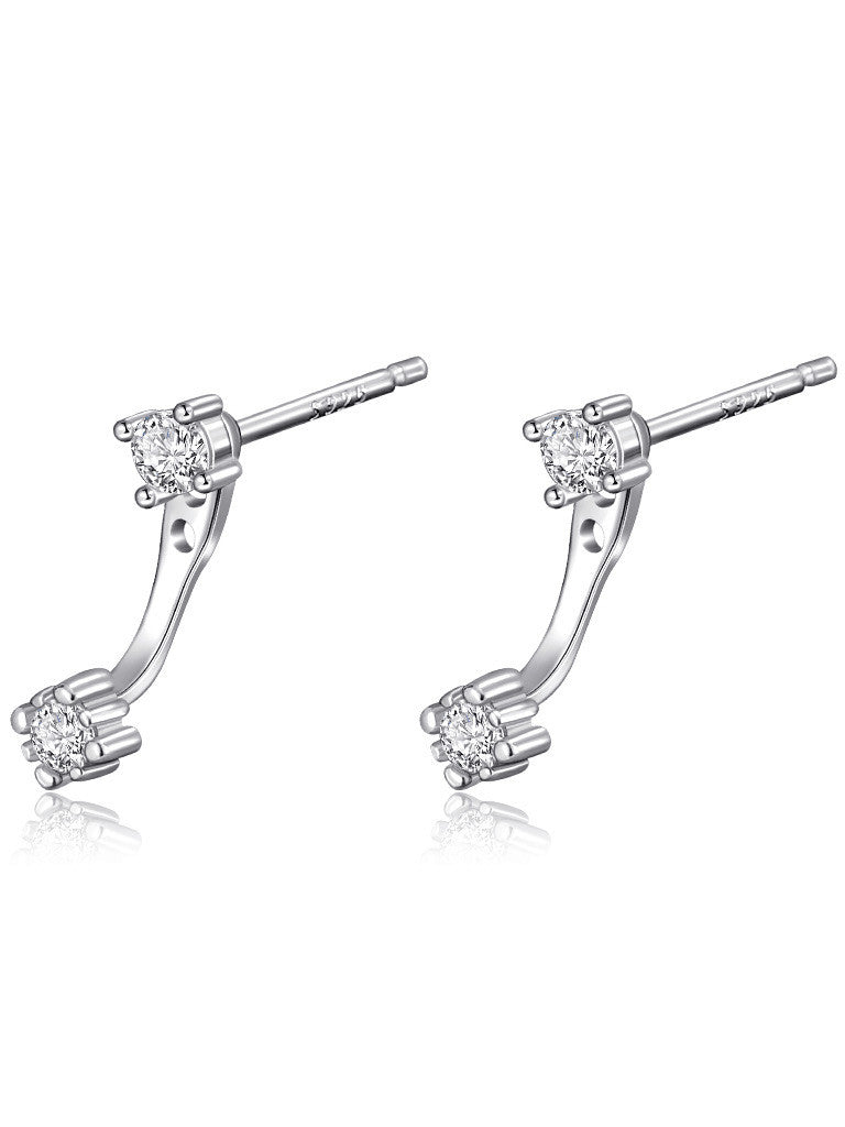 Ohrhänger aus 925er Sterlingsilber mit Zirkonia