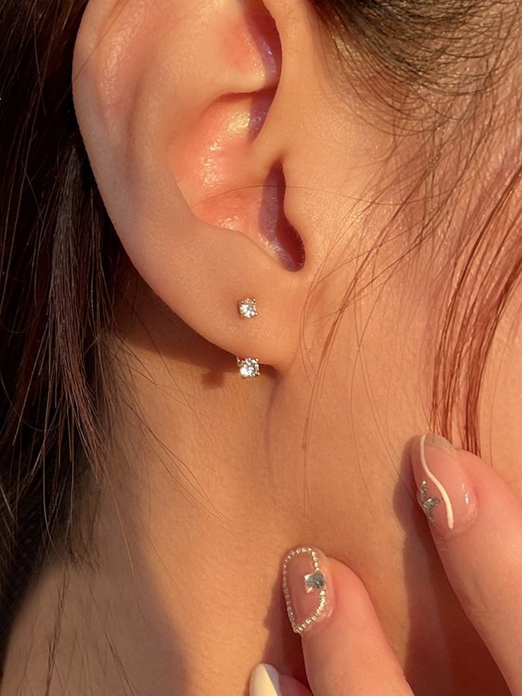 Ohrhänger aus 925er Sterlingsilber mit Zirkonia