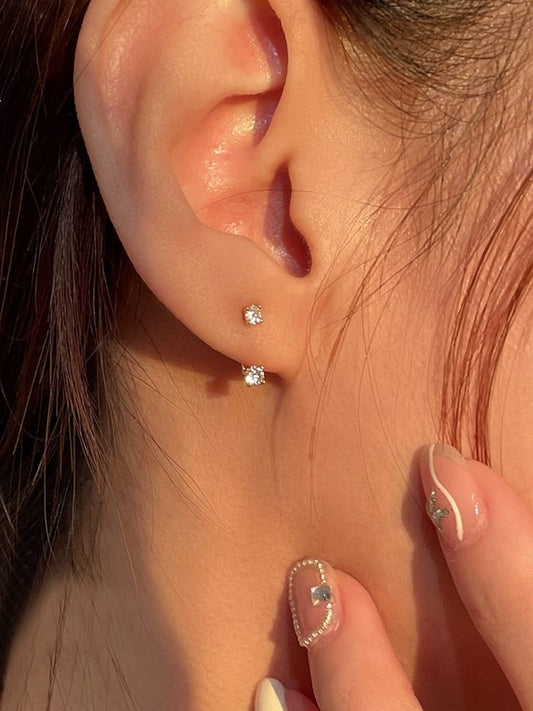 Ohrhänger aus 925er Sterlingsilber mit Zirkonia