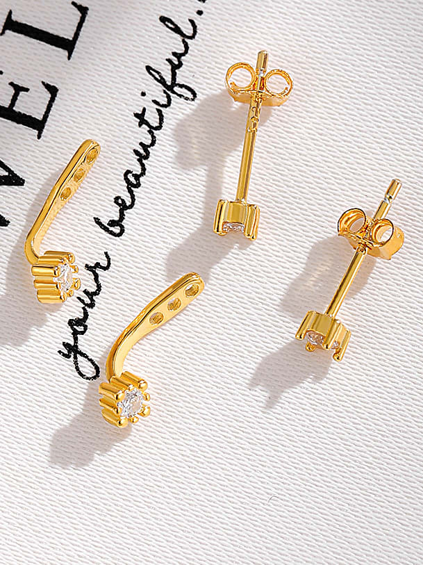 Ohrhänger aus 925er Sterlingsilber mit Zirkonia