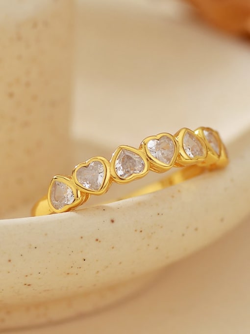 Herzring aus 925er Sterlingsilber mit Zirkonia